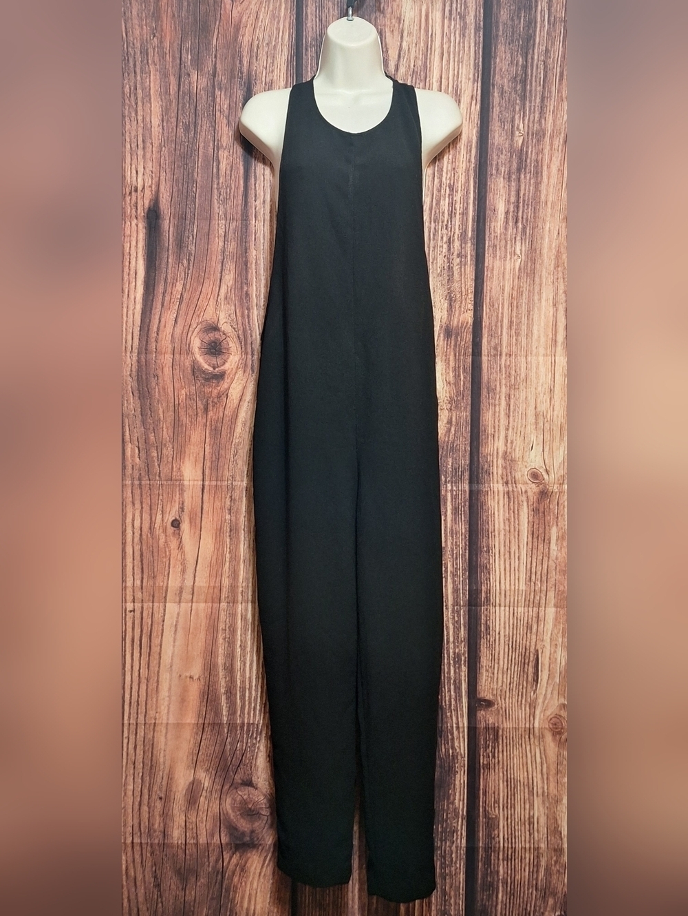 Zara Black Wide-Leg Jumpsuit Womens Size Medium!